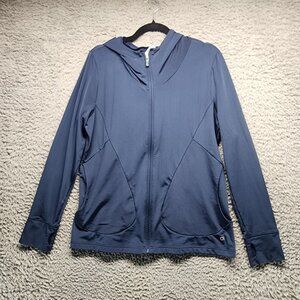 GapBodyFit Jacket Womens XL Navy Blue Full Zip-Up Stretch Hoodie Jacket